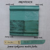Vzorka zavoskovanej kriedovej farby Annie Sloan provance.