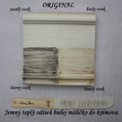 Vzorka voskov Annie Sloan na kriedovej farbe original.